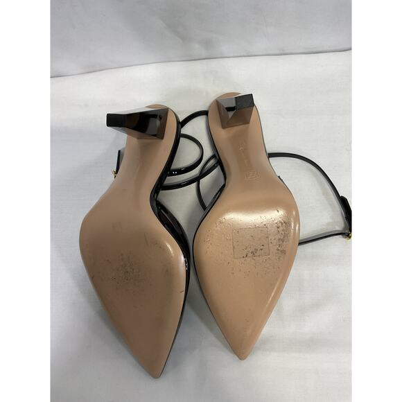 Gianvito 'Rossi Vernice' Black Patent Leather Pumps Size 7.5 - Picture 5 of 6